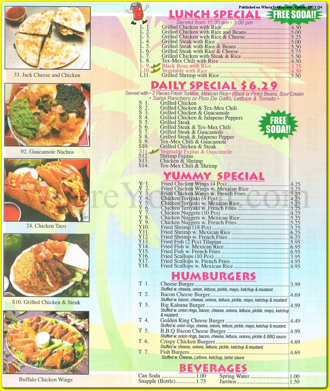 menu image