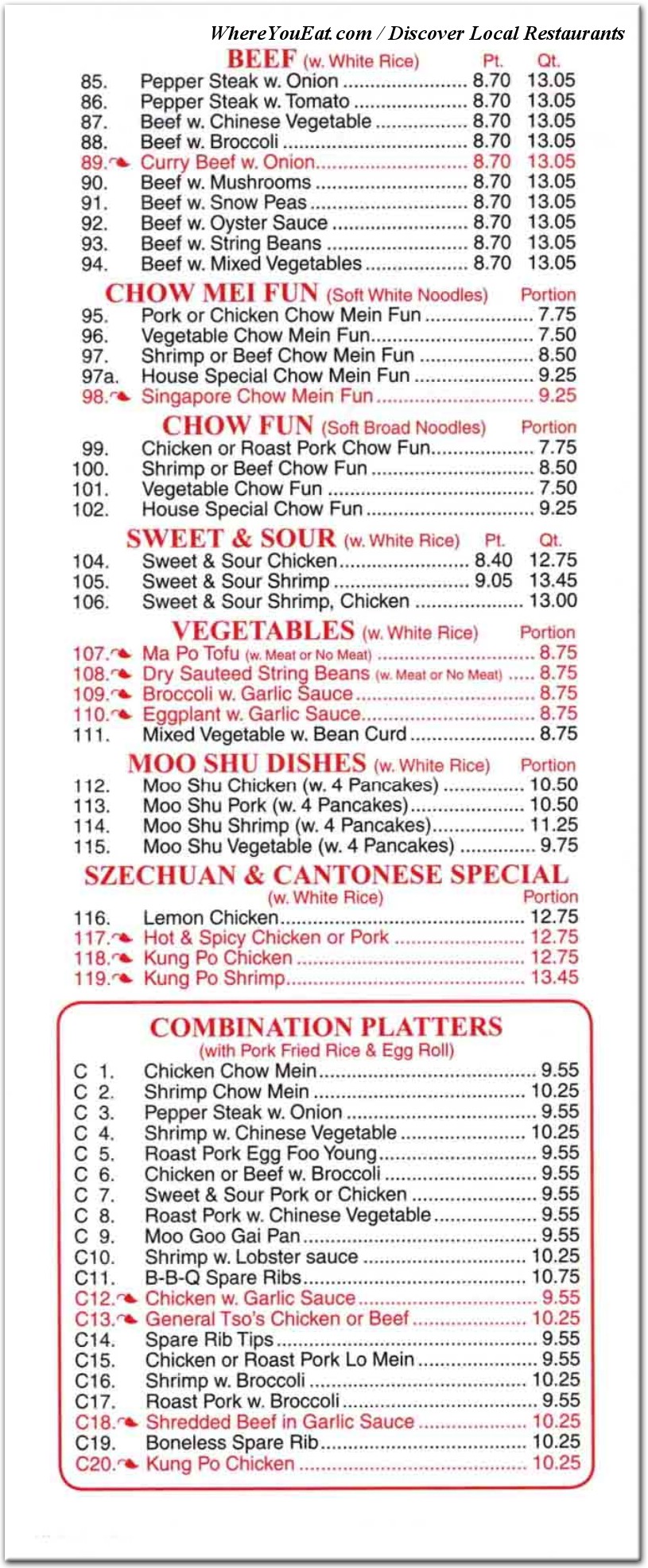 menu image