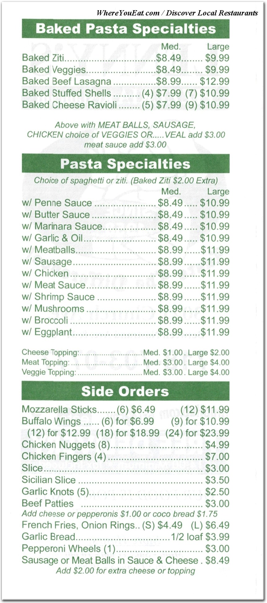 menu image