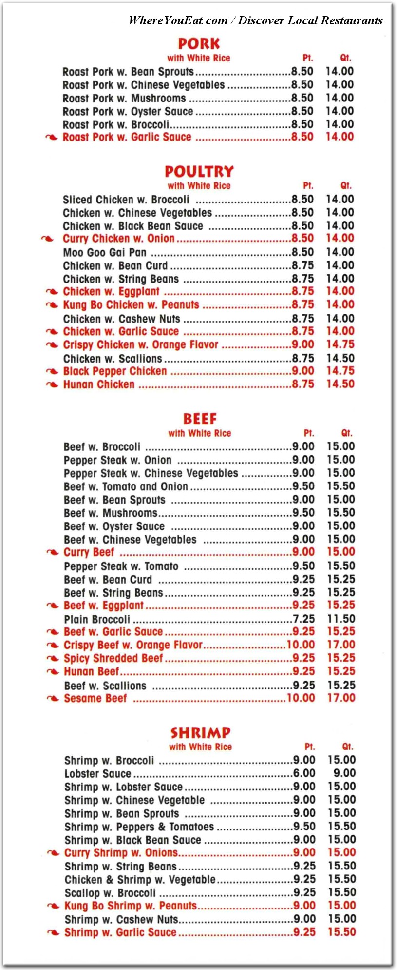 menu image