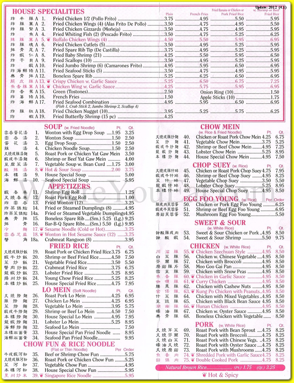 menu image