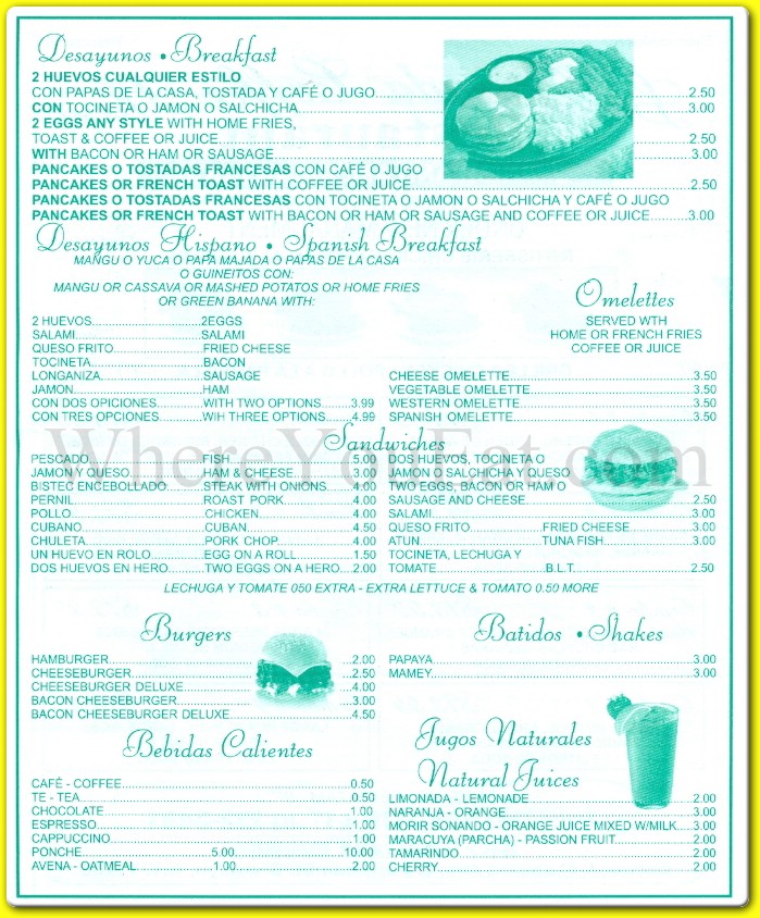 menu image