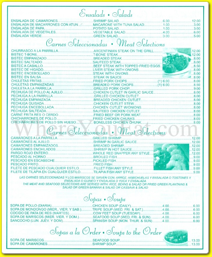 menu image