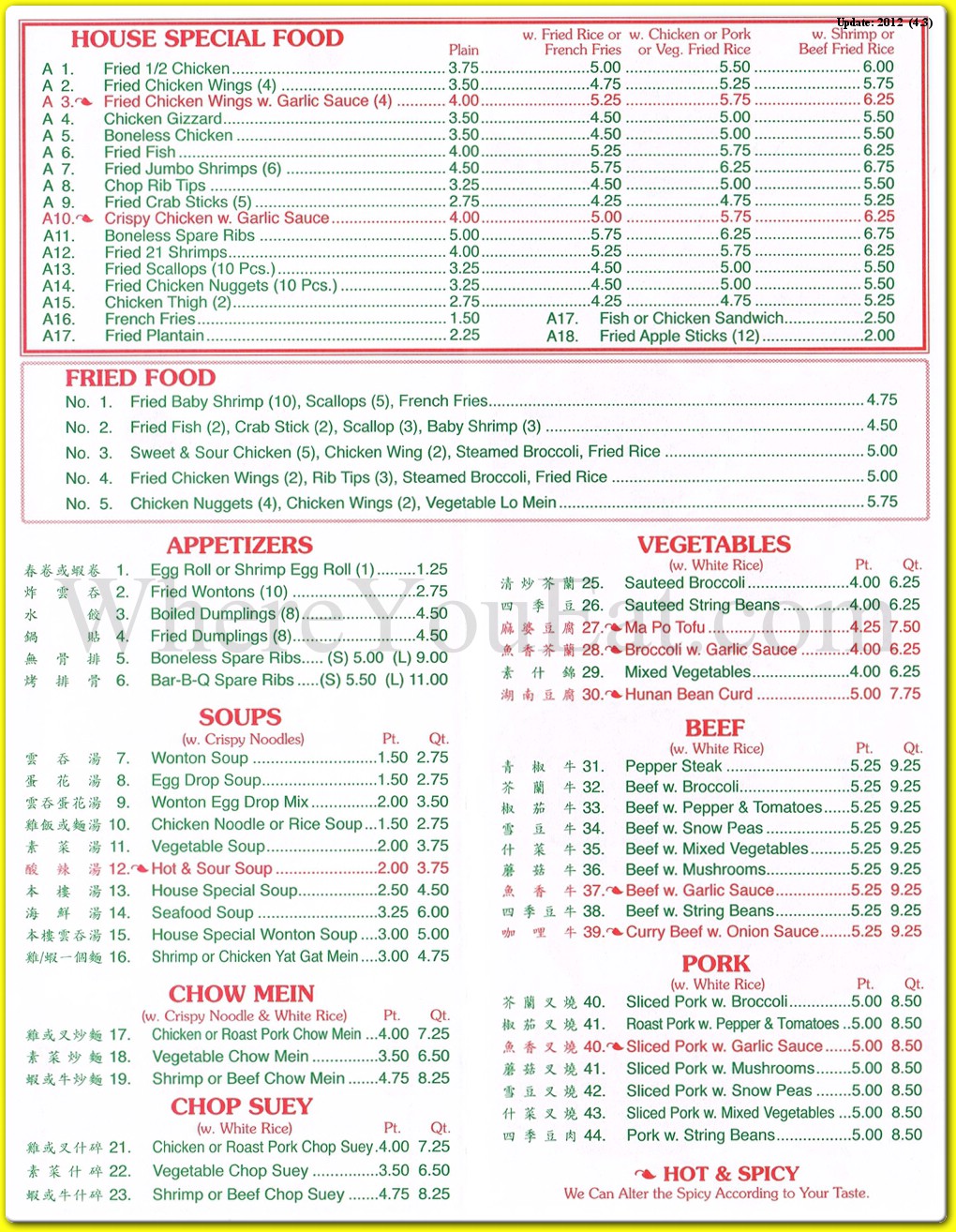 menu image