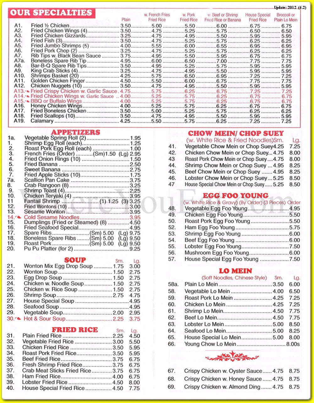 menu image