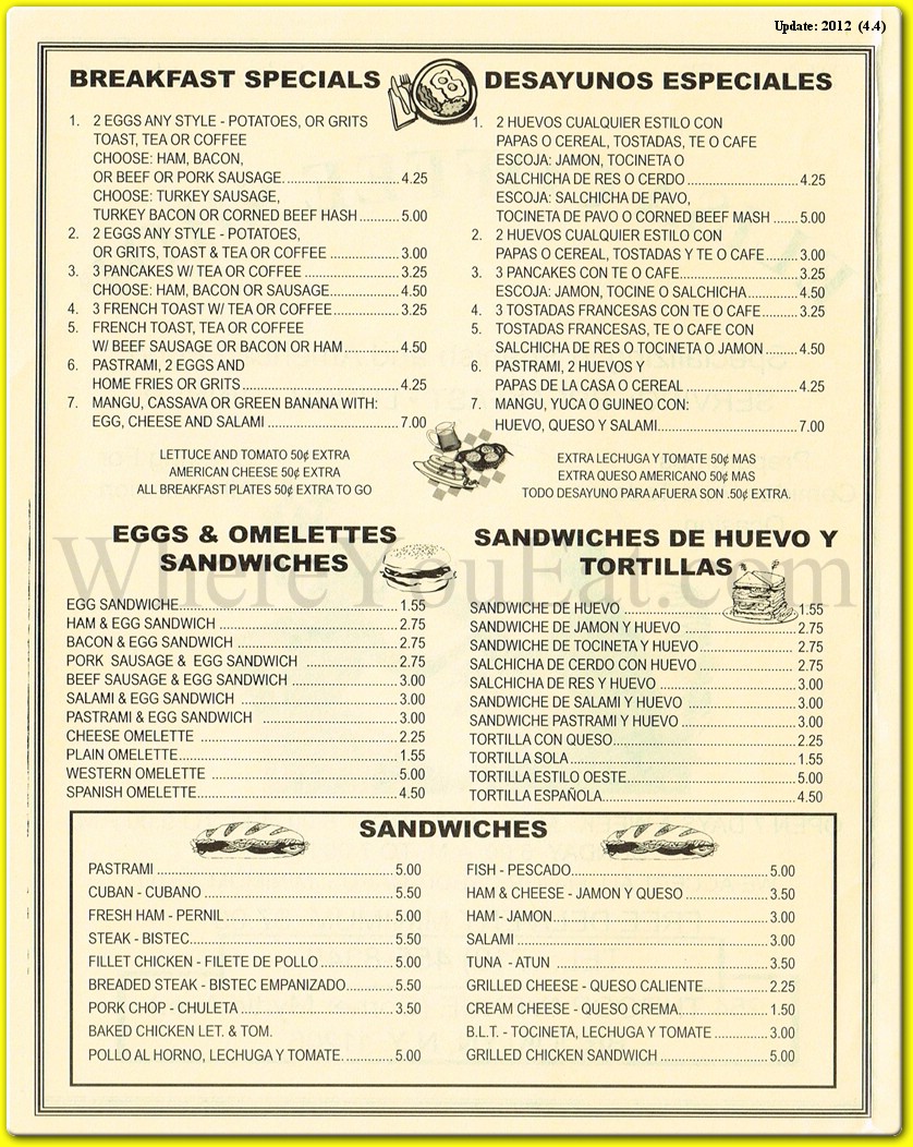 menu image