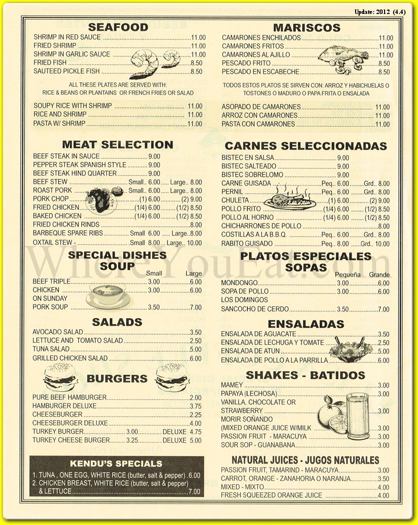 menu image