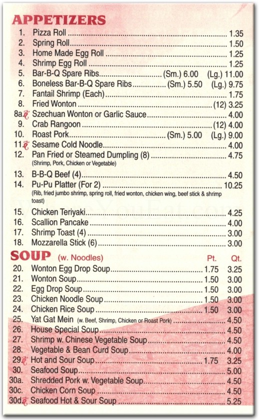 menu image