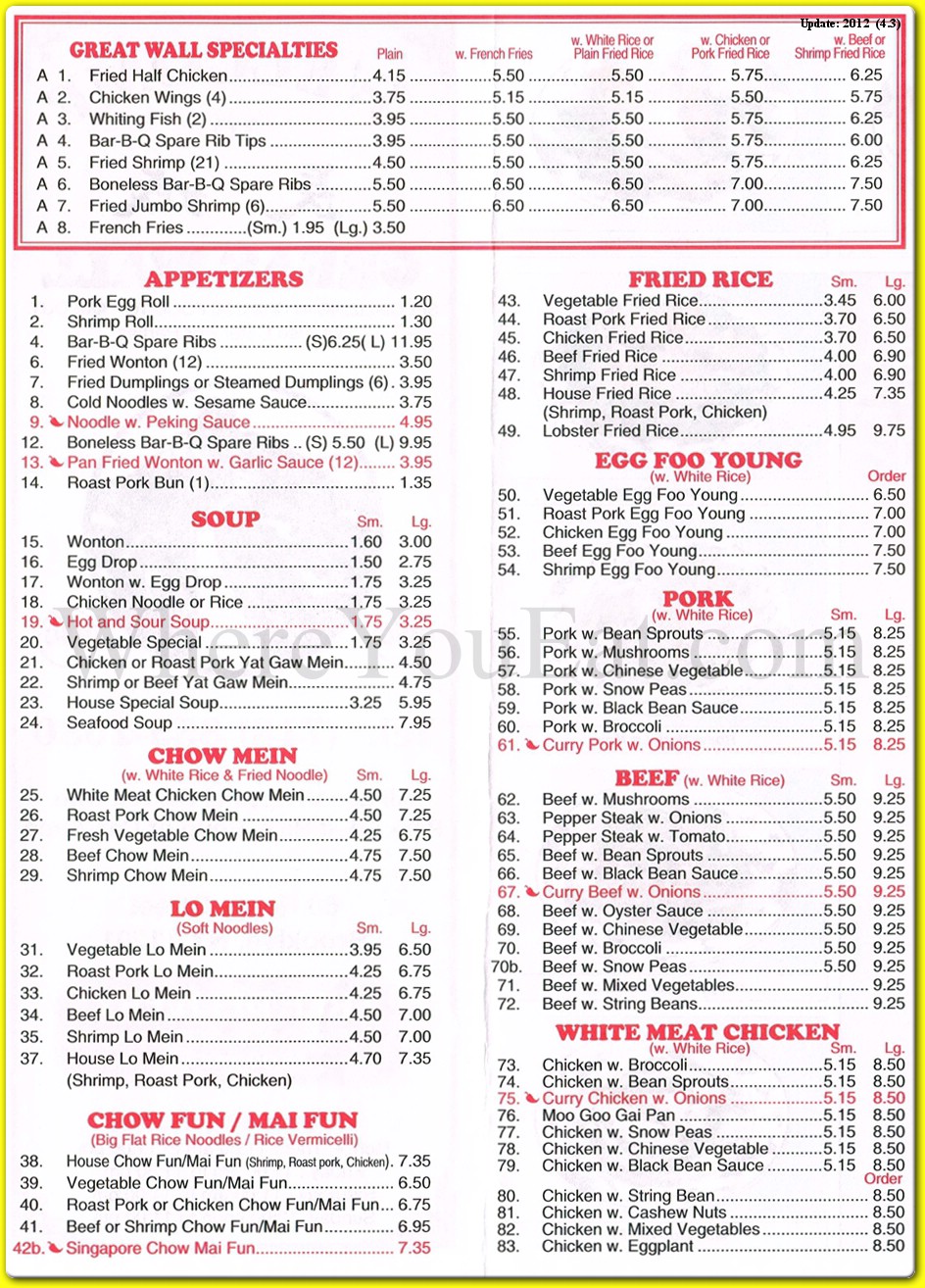 menu image