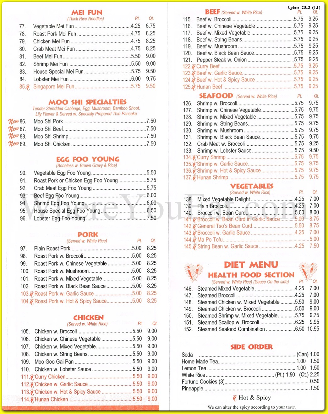 menu image