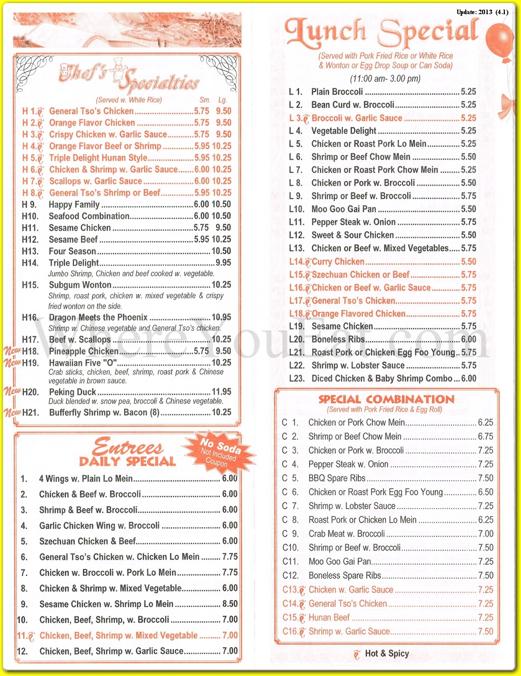 menu image