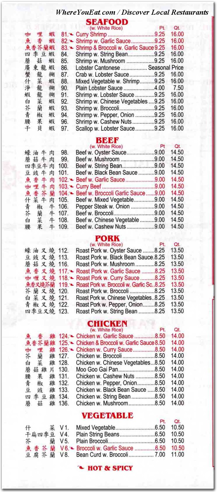 menu image