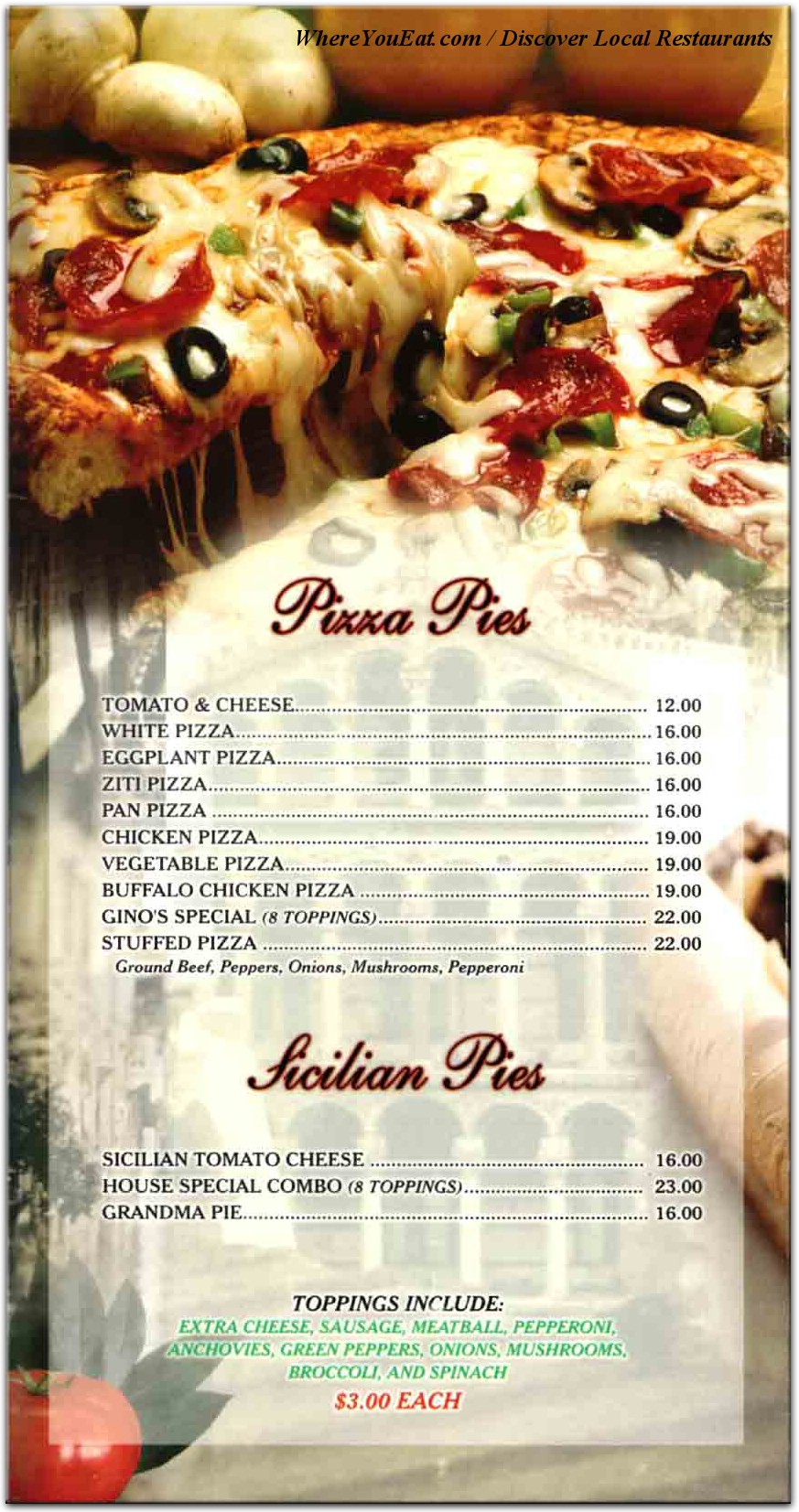 menu image