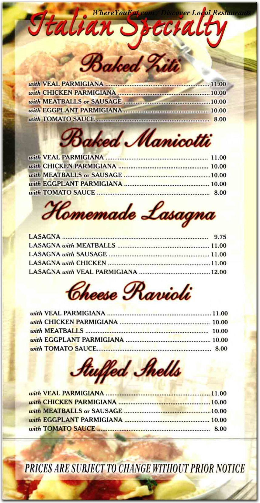 menu image