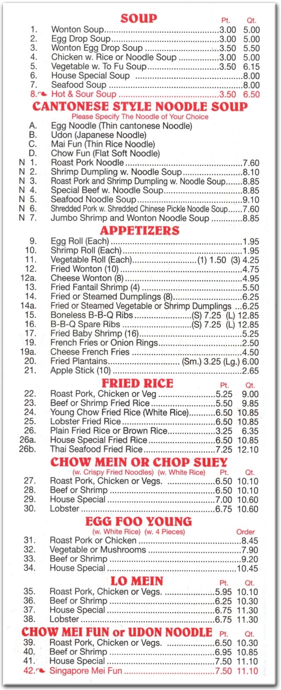 menu image