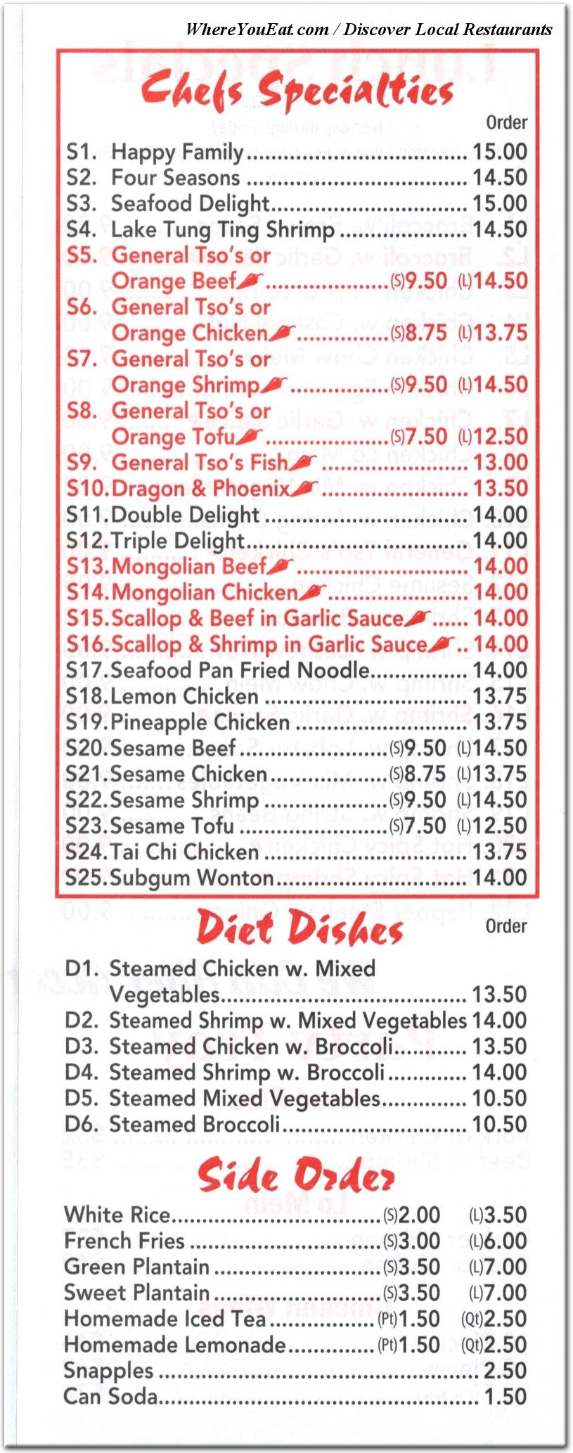 menu image