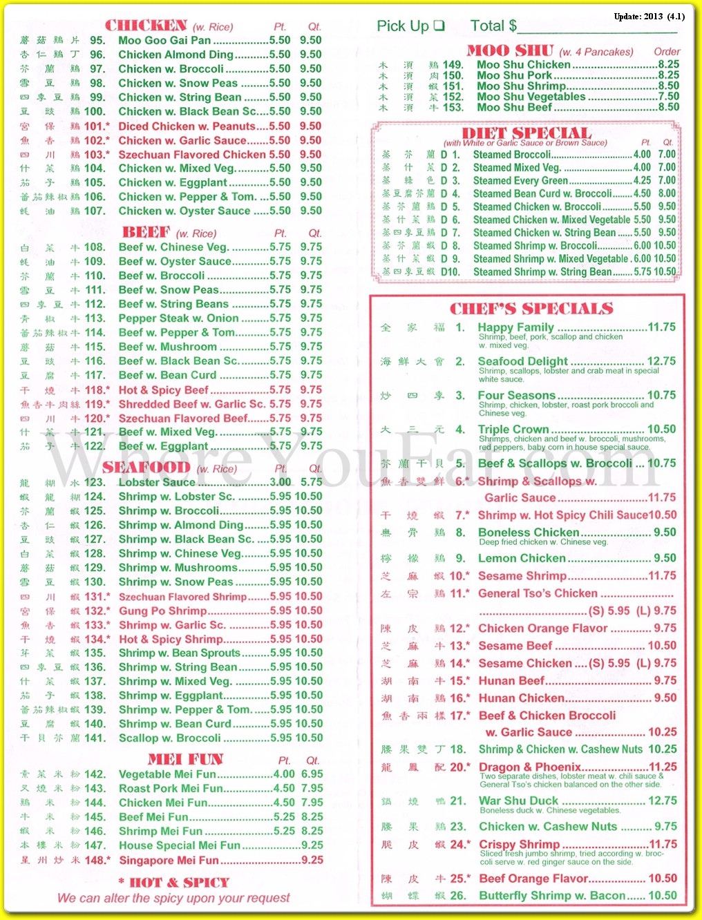 menu image