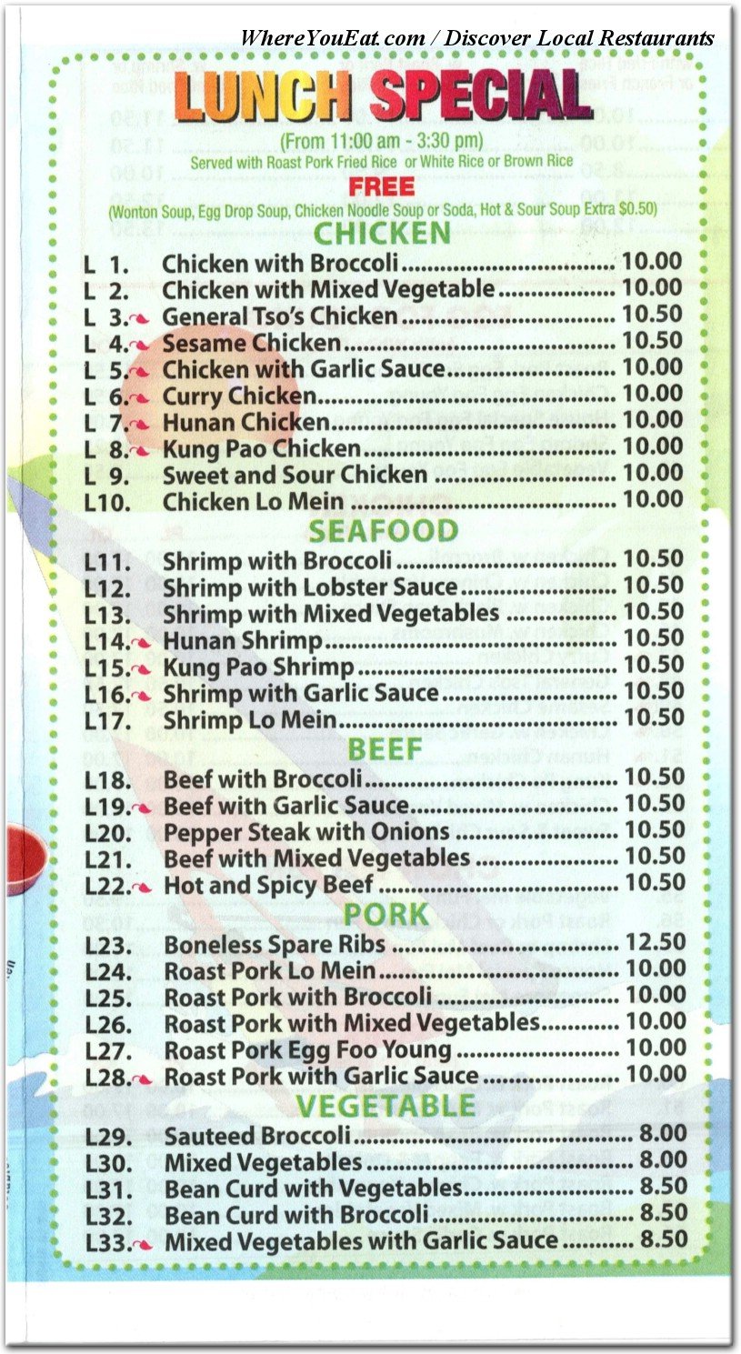 menu image