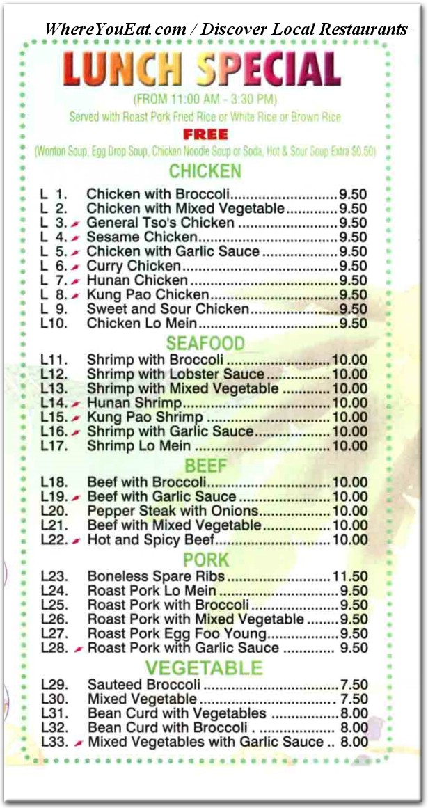 menu image