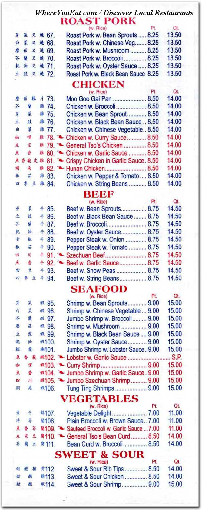 menu image