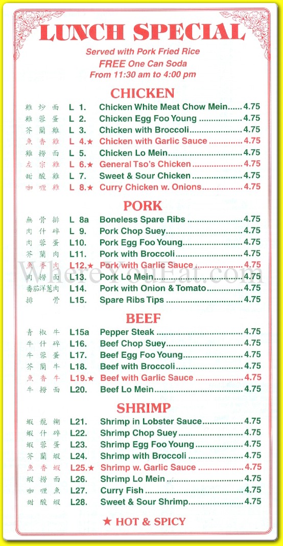 menu image