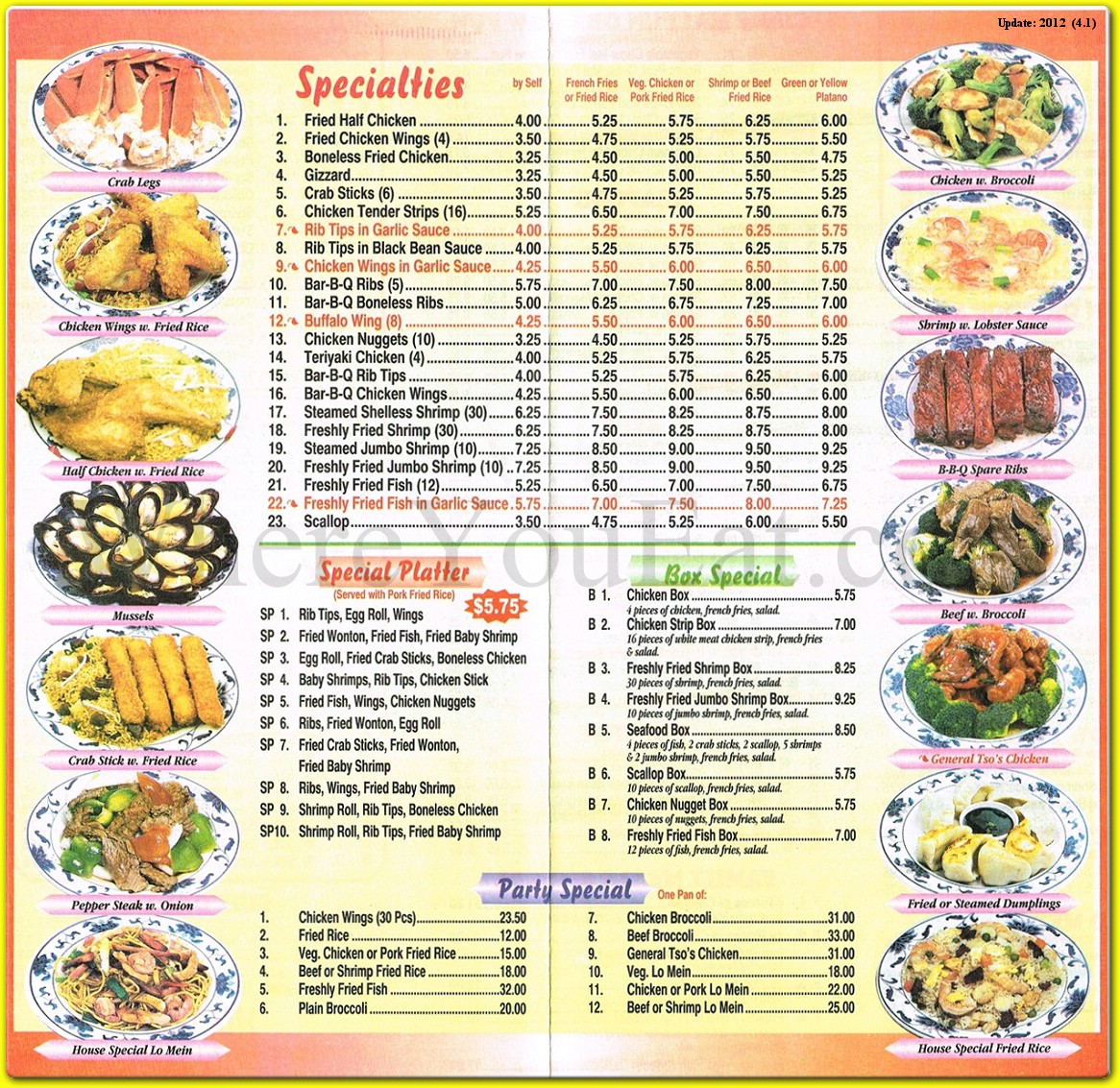 menu image