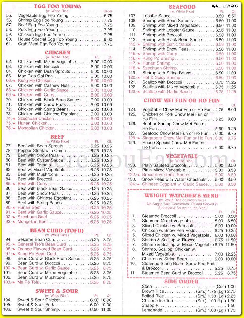 menu image