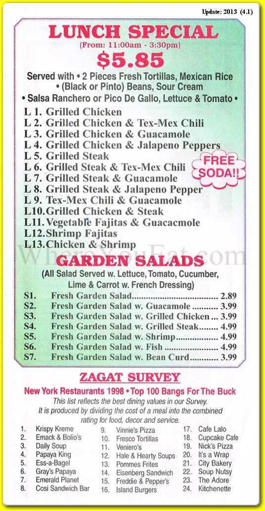 menu image