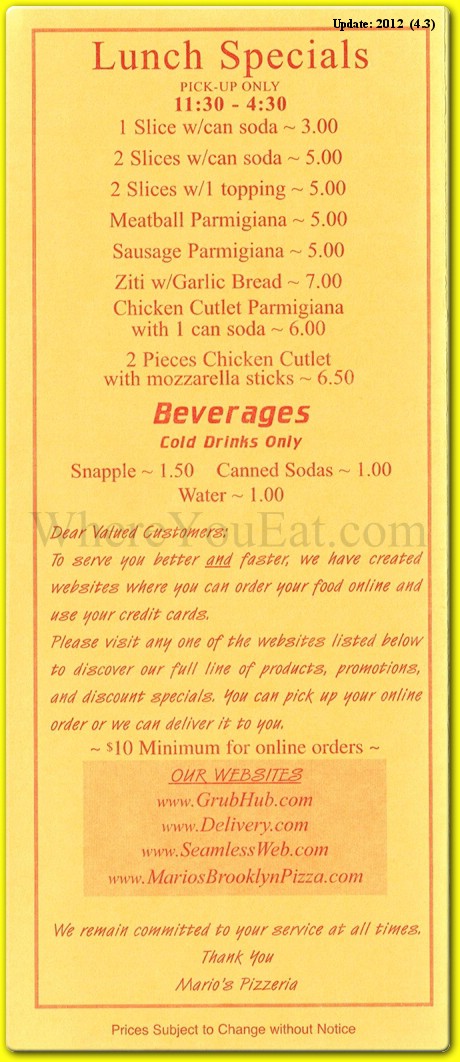 menu image