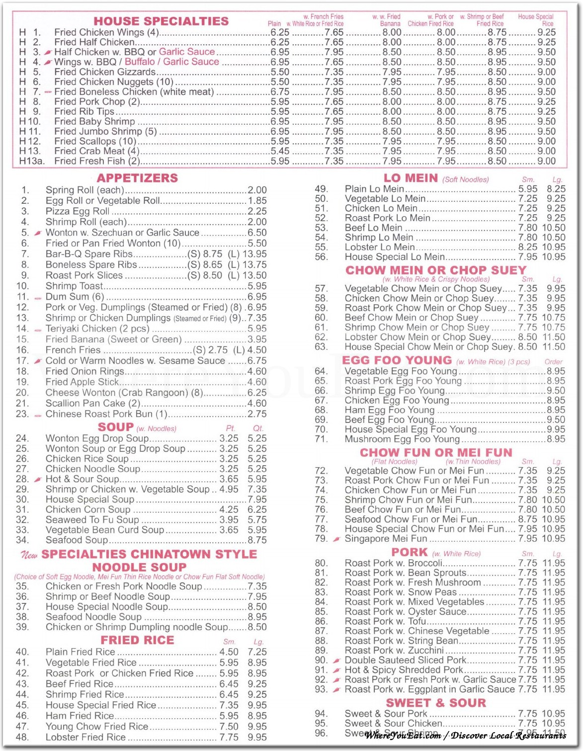 menu image