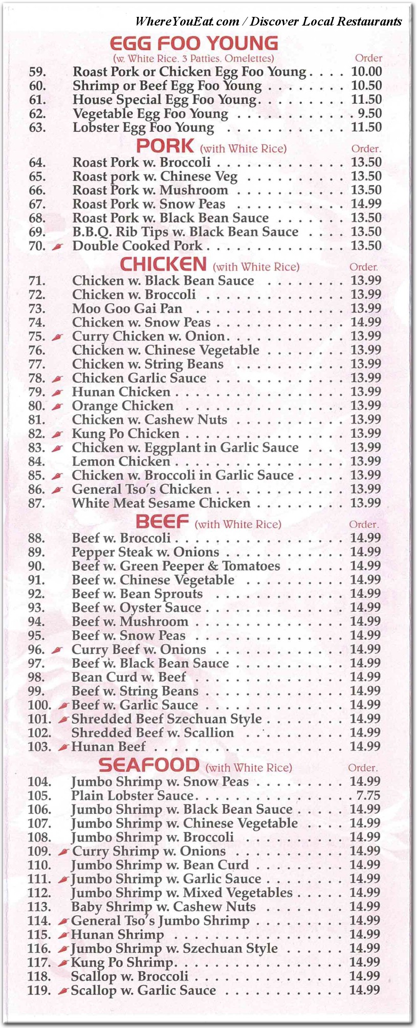 menu image