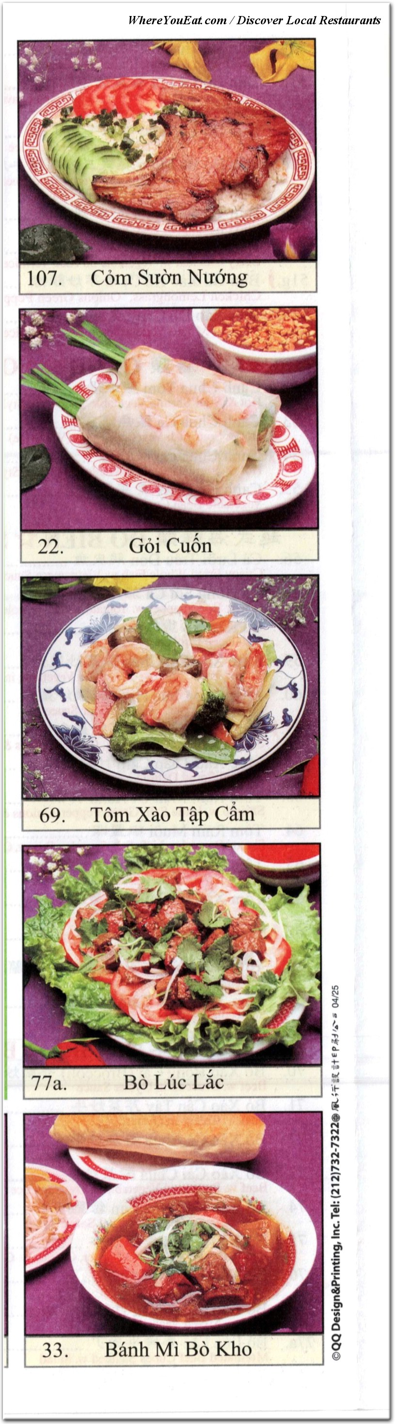 menu image