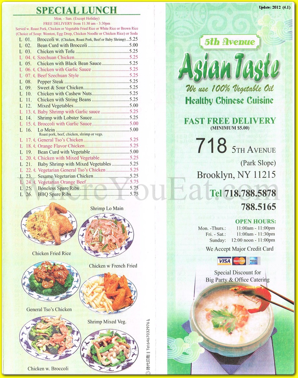 menu image