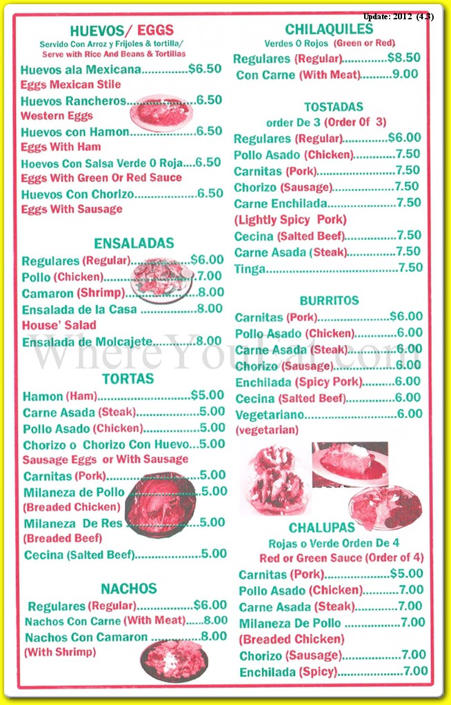 menu image