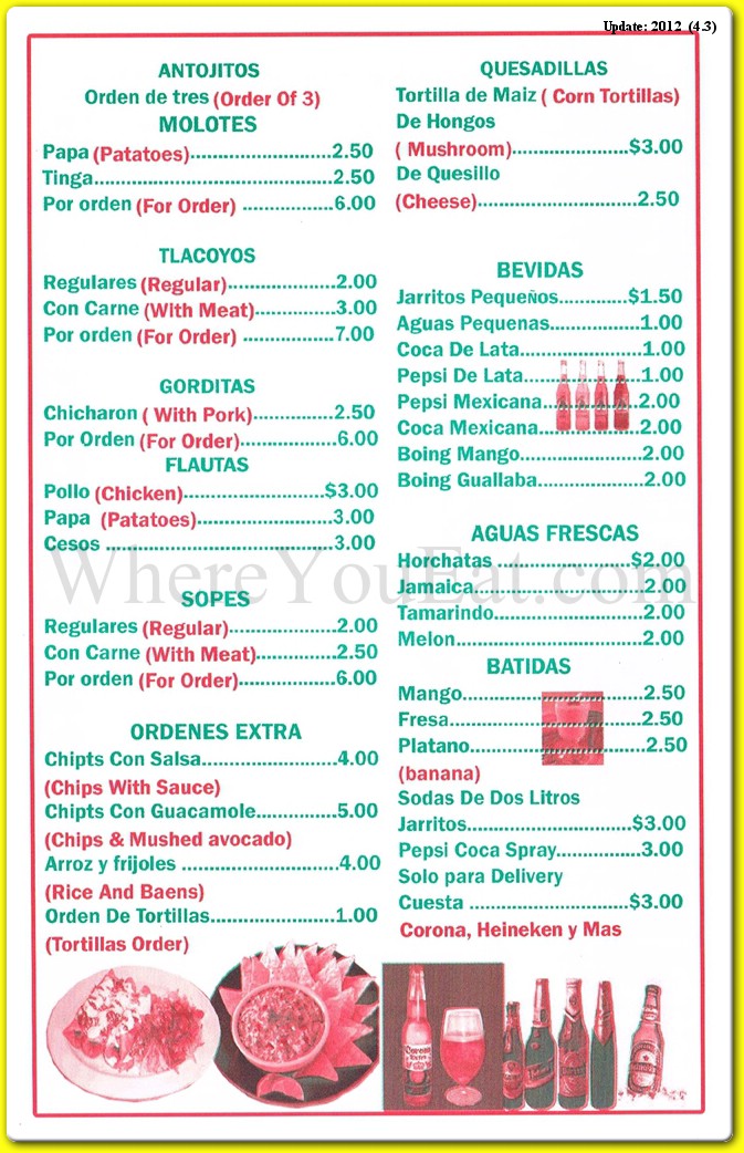 menu image