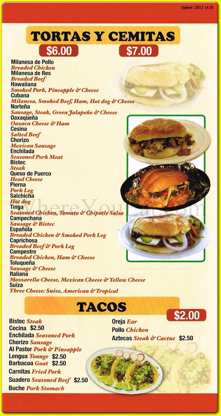 menu image