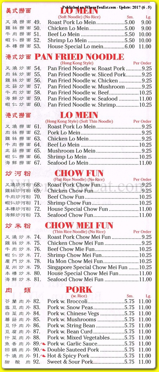 menu image