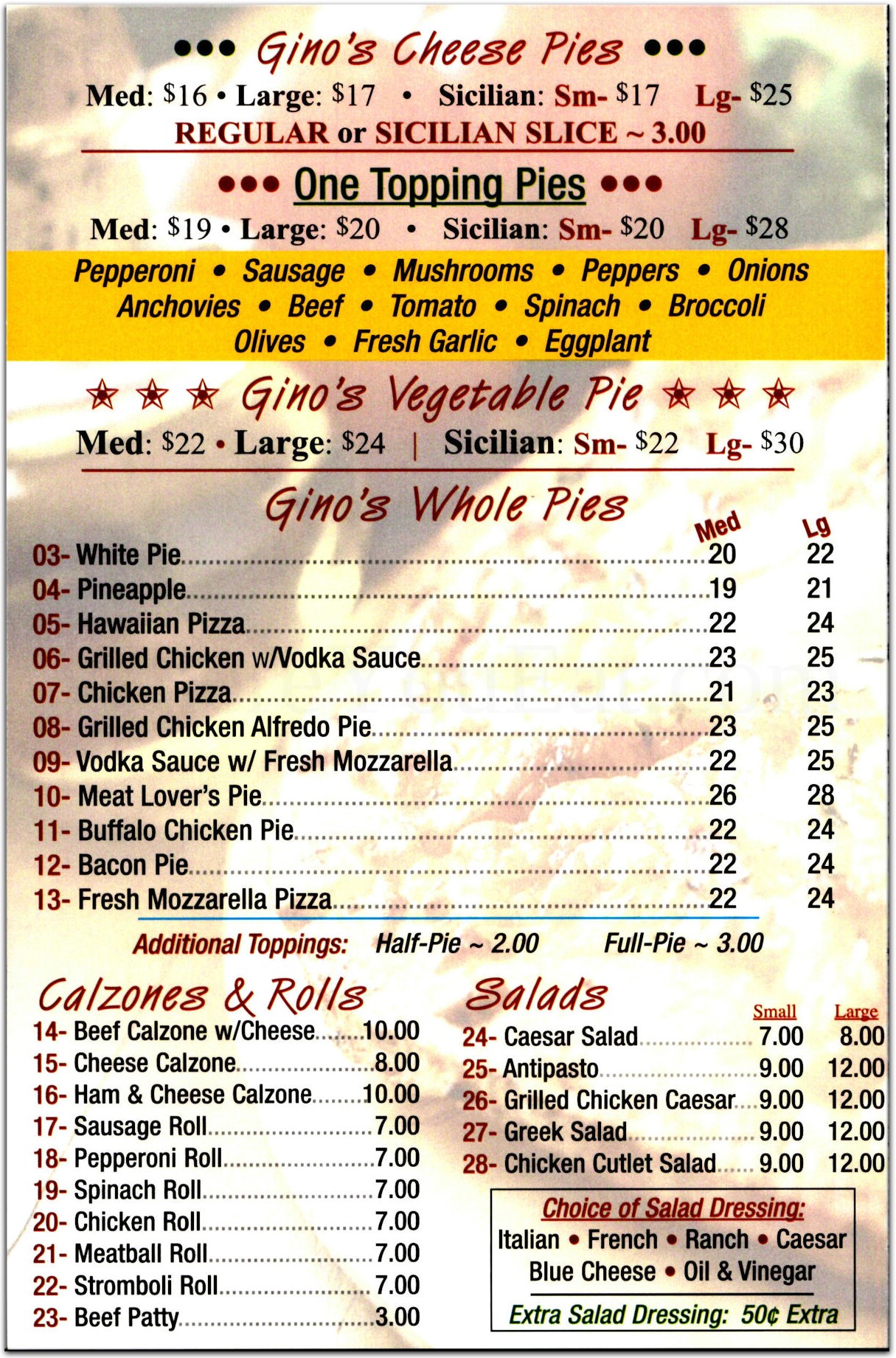 menu image