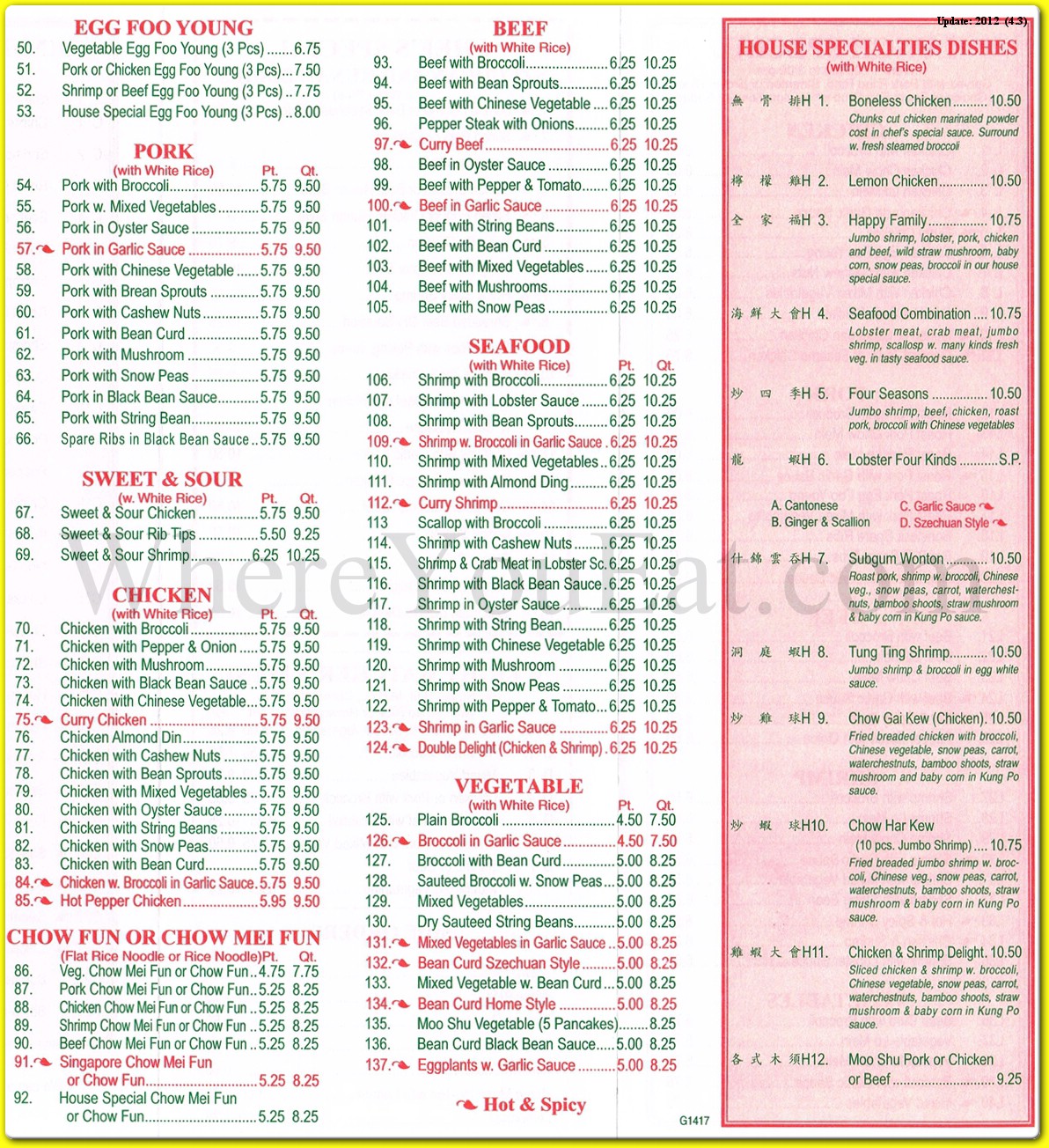 menu image