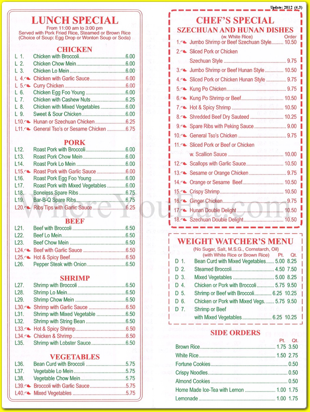 menu image