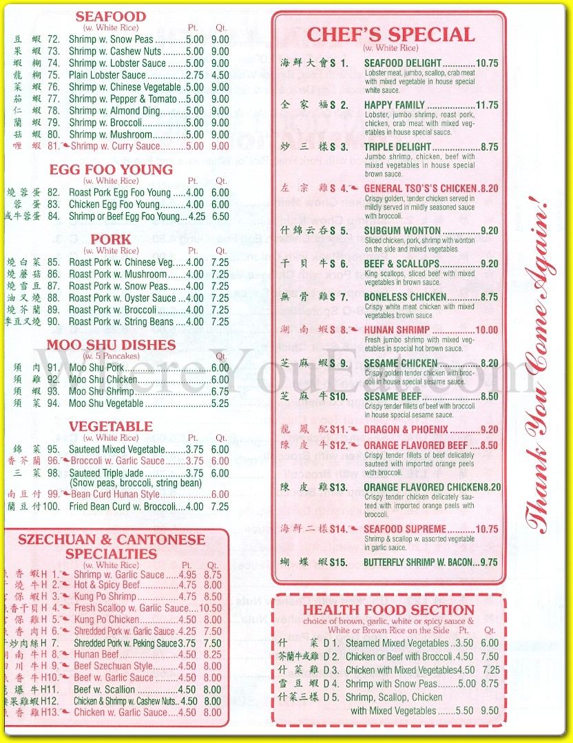 menu image