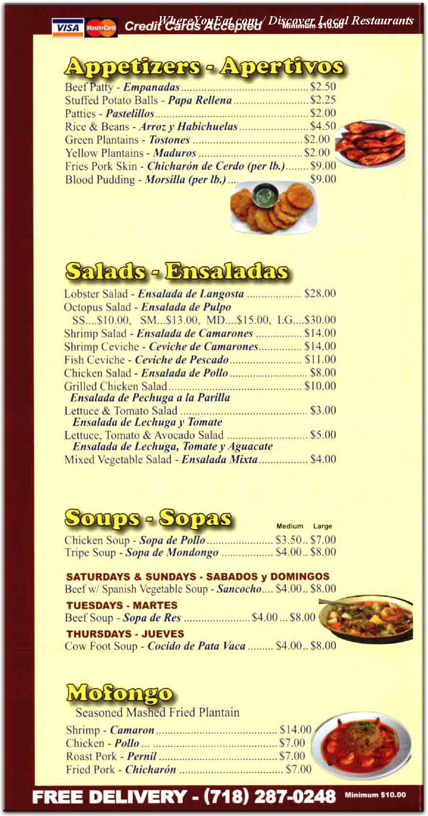 menu image