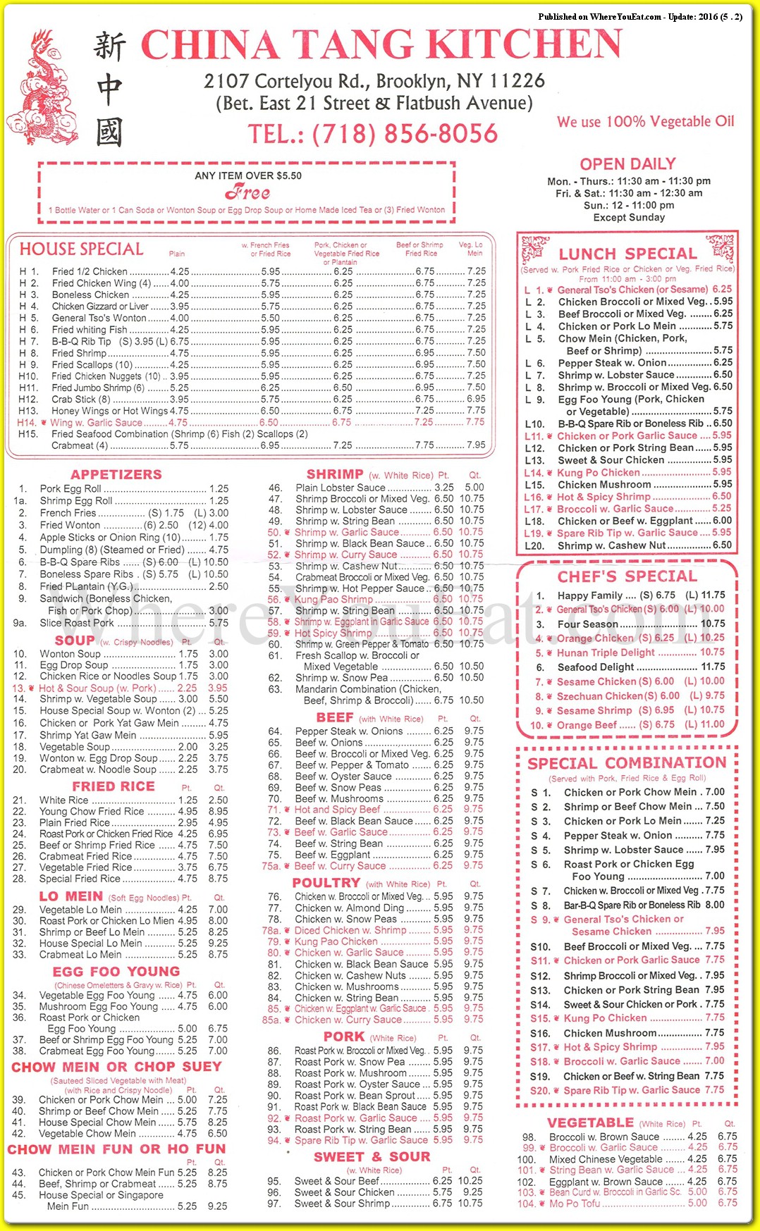 menu image