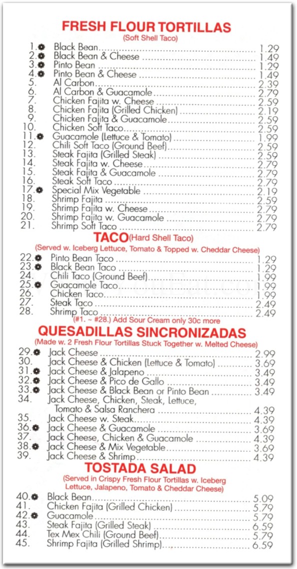 menu image