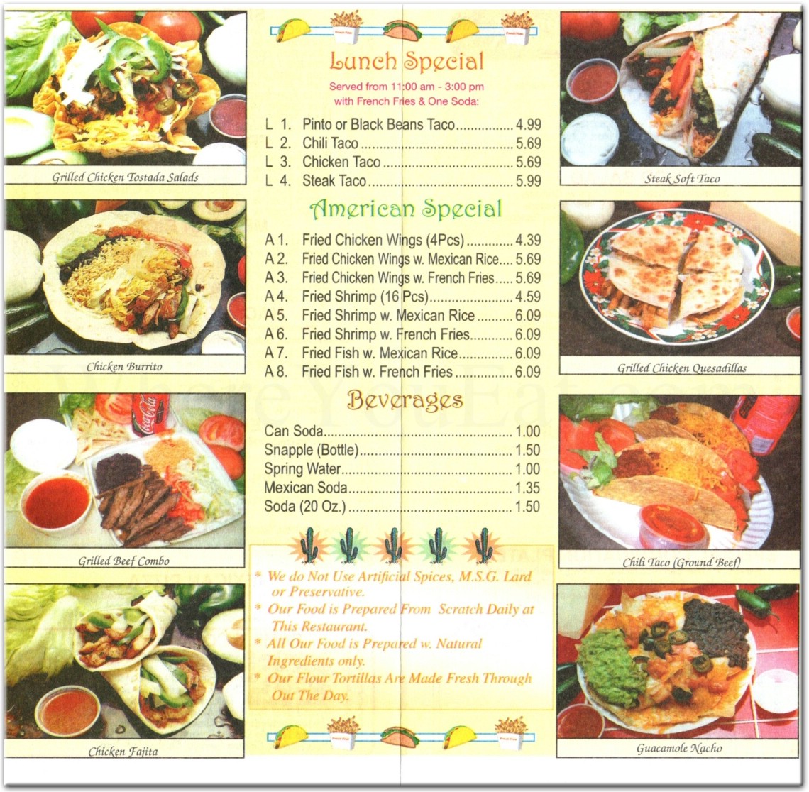 menu image