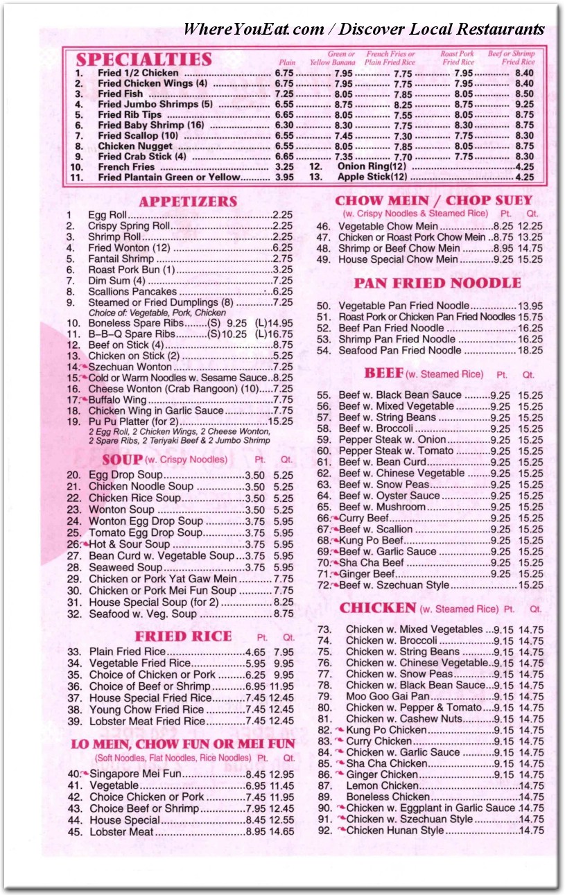 menu image