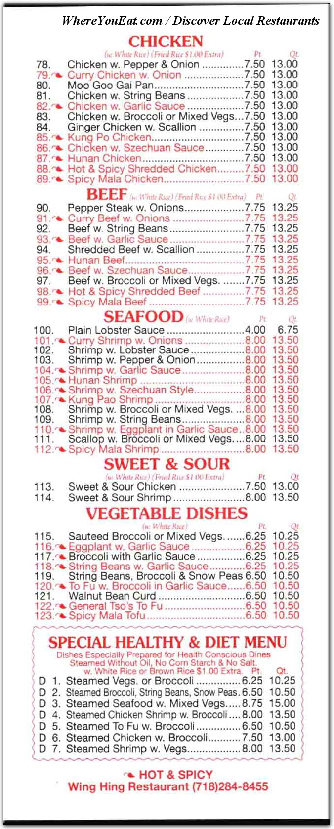 menu image