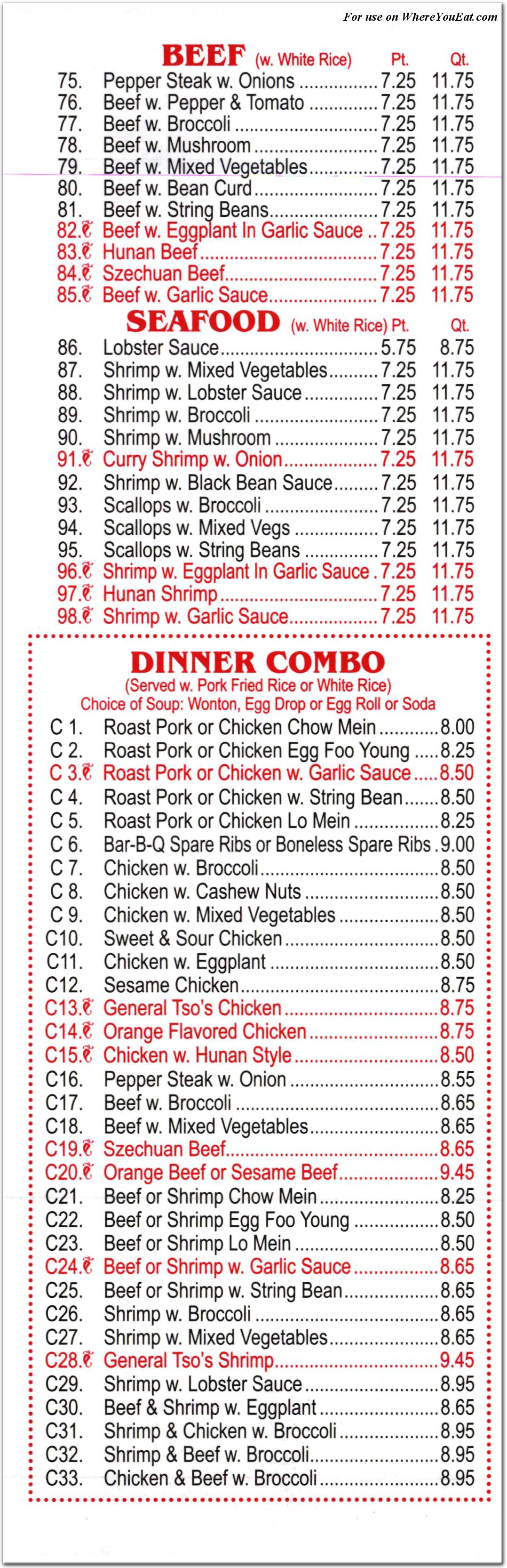 menu image