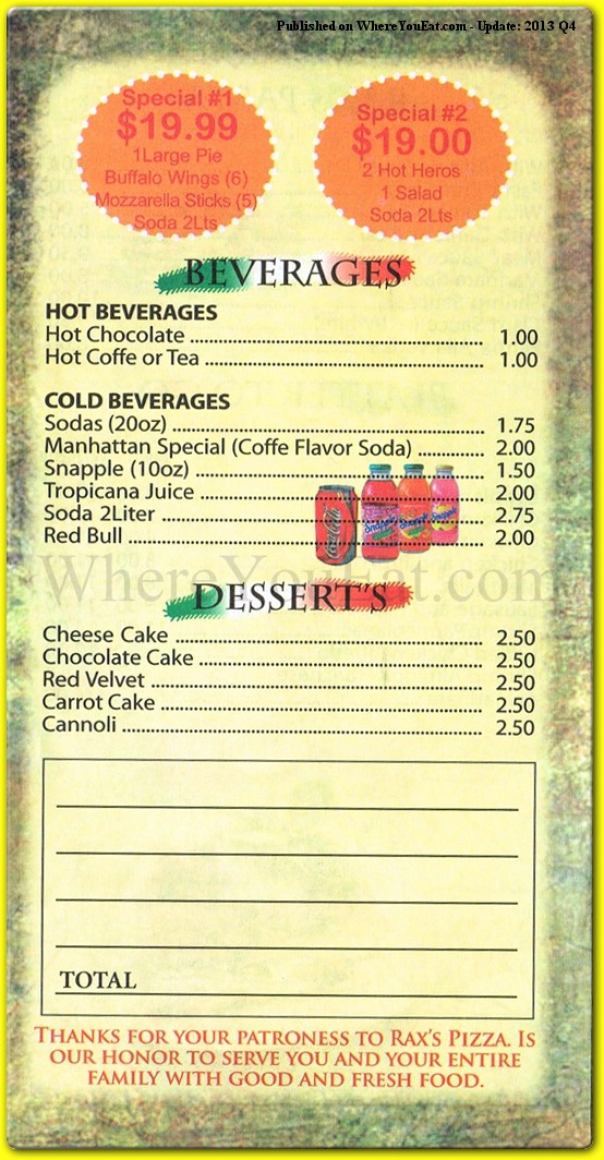 menu image