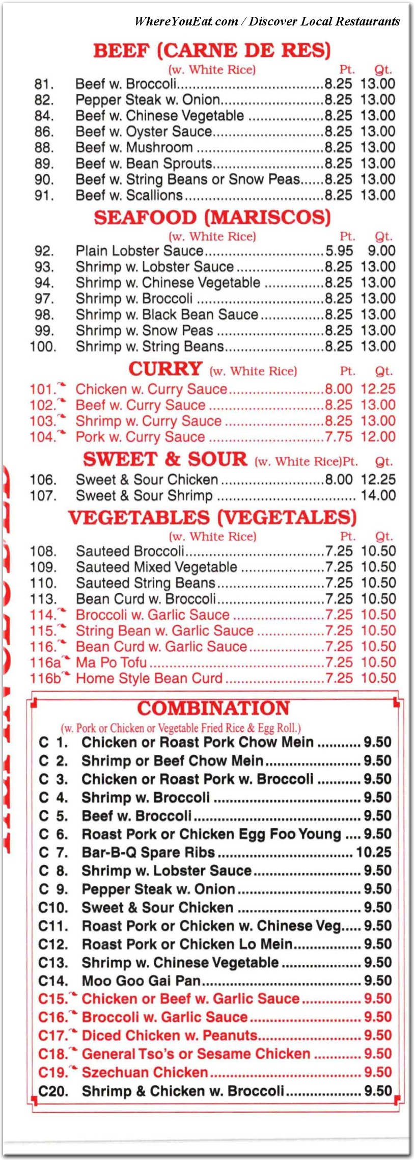 menu image